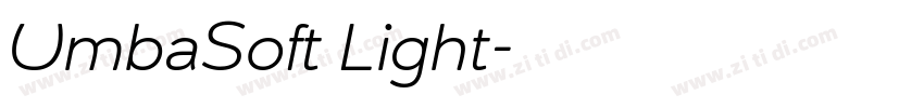 UmbaSoft Light字体转换 UmbaSoft Light字体转换